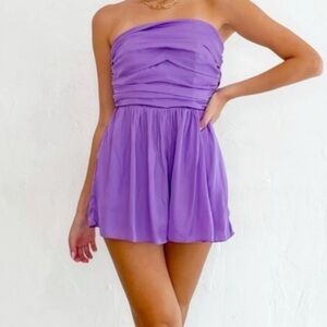 PINK DO+BE strapless romper